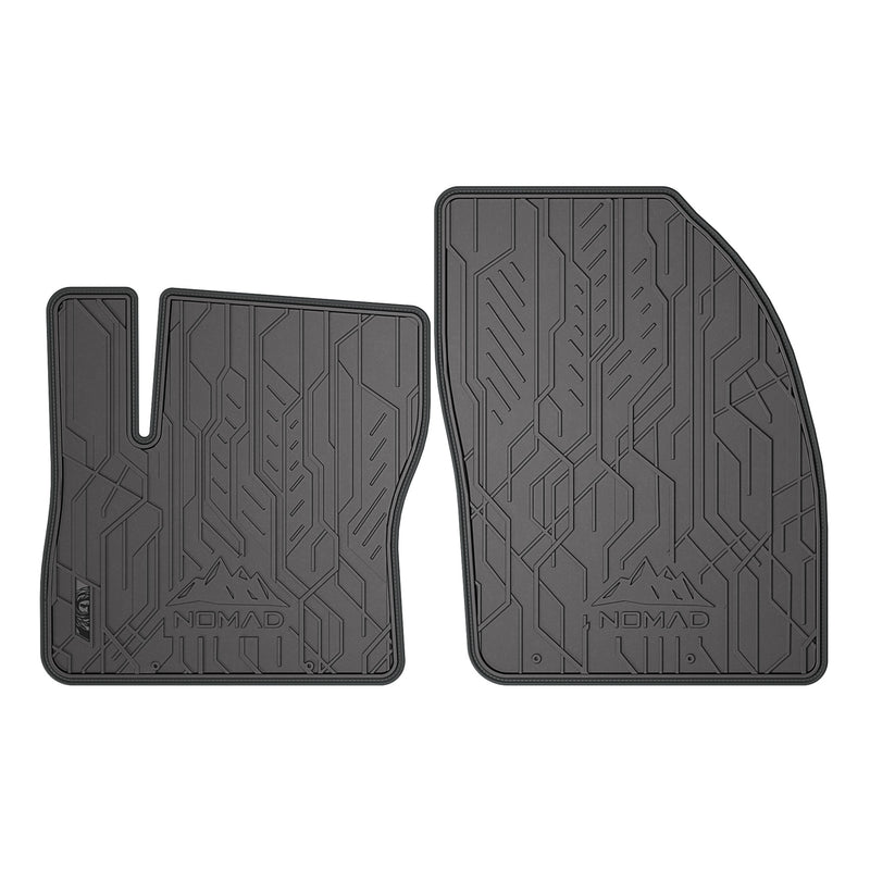 Tapis de Sol de Voiture pour Ford C-Max II 2010-2019 Caoutchouc Noir-Gris 2Pcs