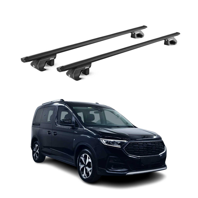 Barres de toit transversales ABE pour Ford Connect Tourneo 2022-25 5 P Noir 2x