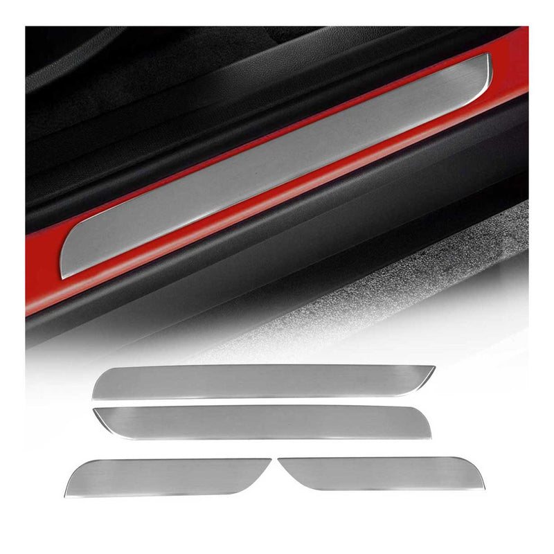 Couverture de Seuil de porte pour Citroen C3 HB 2002-2009 acier inox chromé 4Pcs