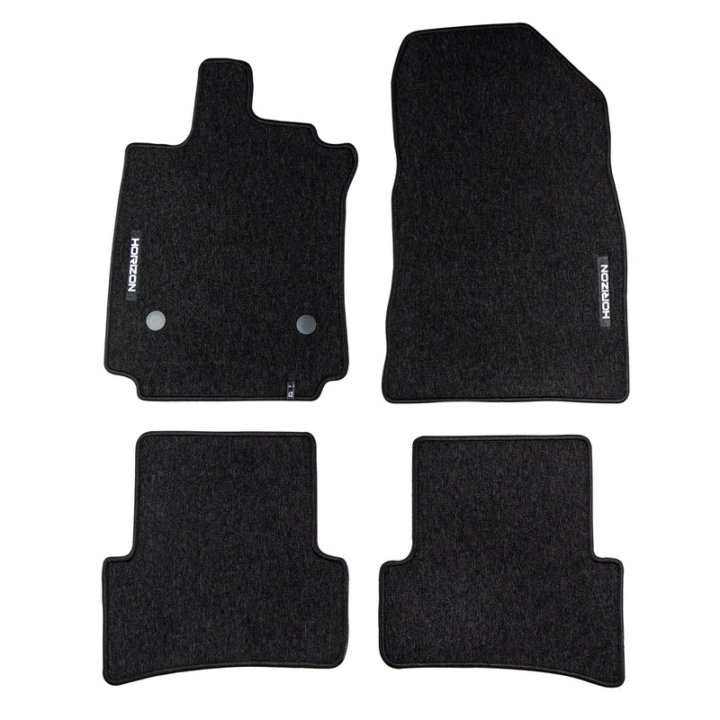 Tapis de Sol de Voiture pour Renault Clio IV 2012-2020 Velours Durable Noir 4Pcs