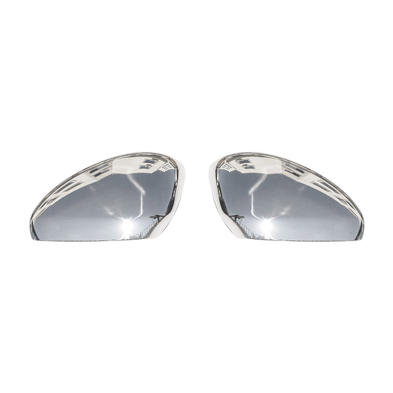 Coques de Rétroviseurs pour Opel Crossland X 2017-2021 en Acier Chromé Argent