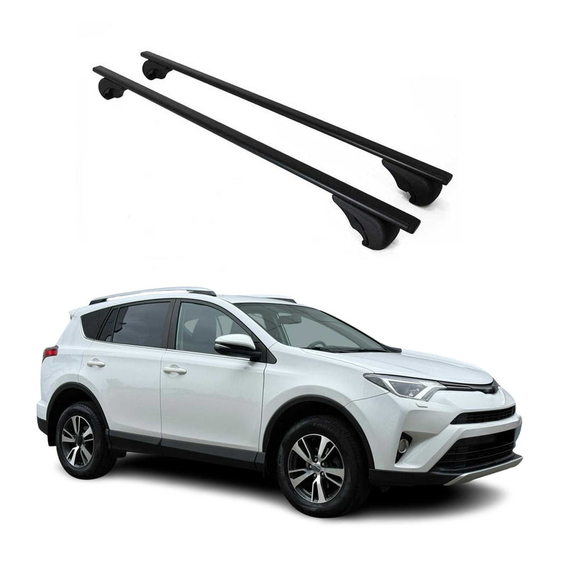 Barres de toit Transversales pour Toyota RAV4 2013-2018 Fer Noir