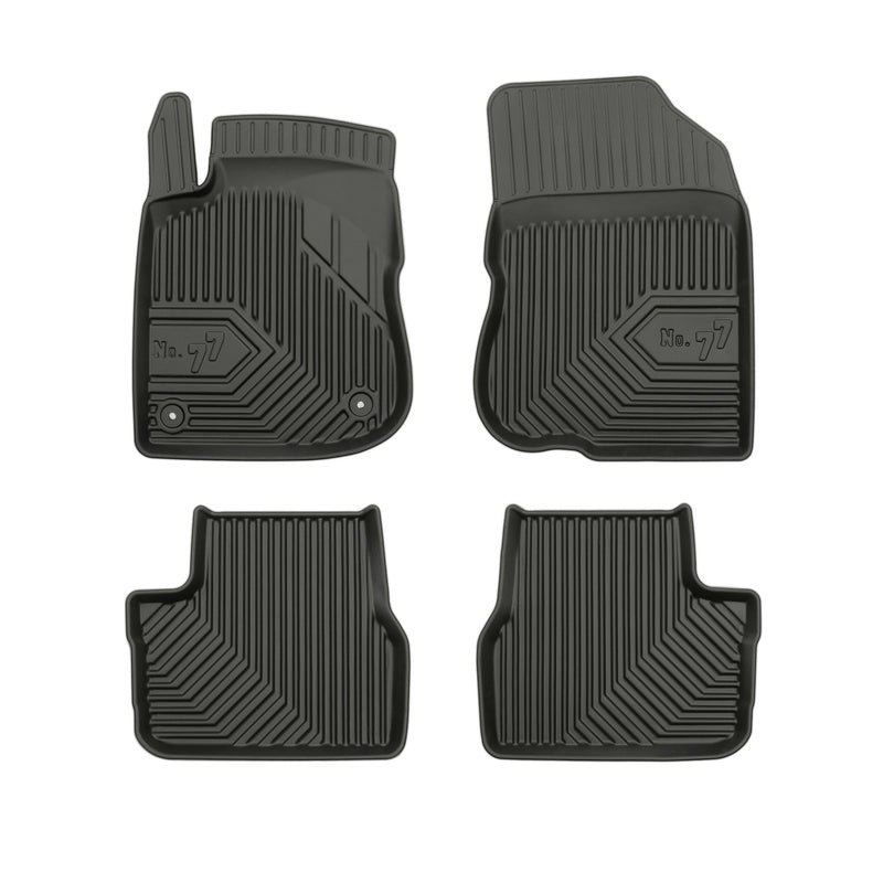 Tapis de Sol de Voiture pour Peugeot 2008 I 2013-2019 TPE Imperméable Noir 4Pcs