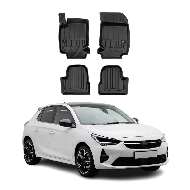 Tapis de Sol pour Opel Corsa F 2019-2022 Caoutchouc TPE Noir