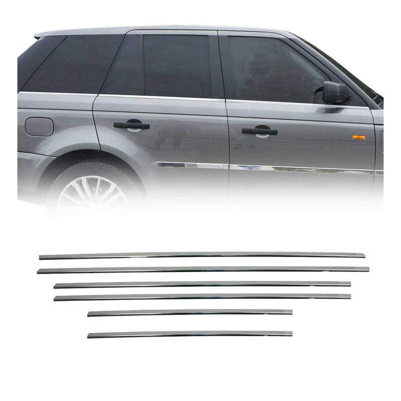 Garniture de Fenêtre pour Range Rover Sport SUV 2005-2013 Acier Inox 6Pcs