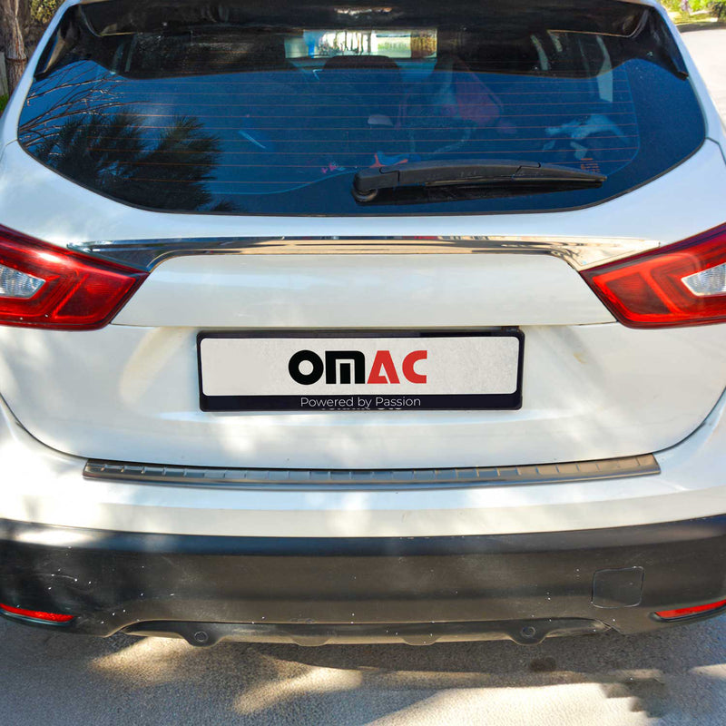 Protection seuil coffre pare-chocs Pour Nissan Qashqai 2014-2017 en acier foncé