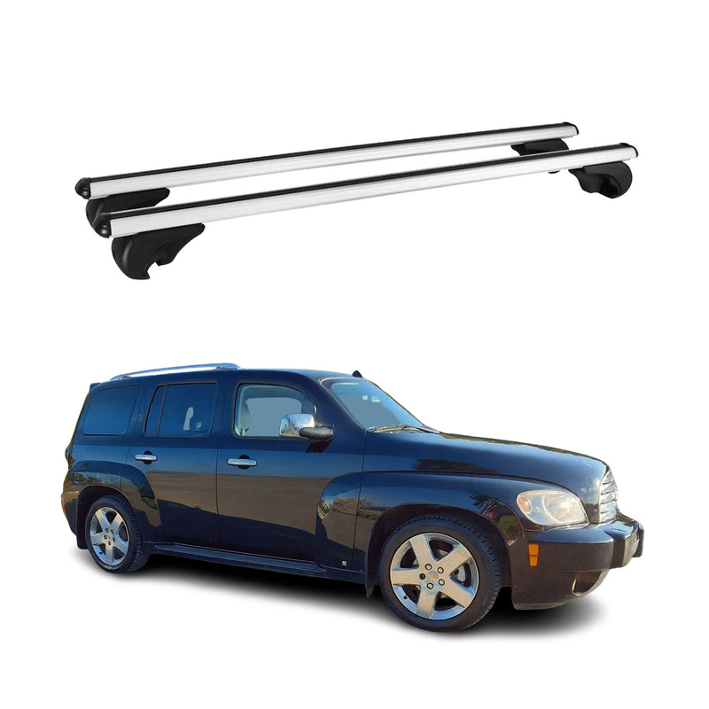 Barres de toit Transversales pour Chevrolet HHR 2007-2011 Aluminium Argent