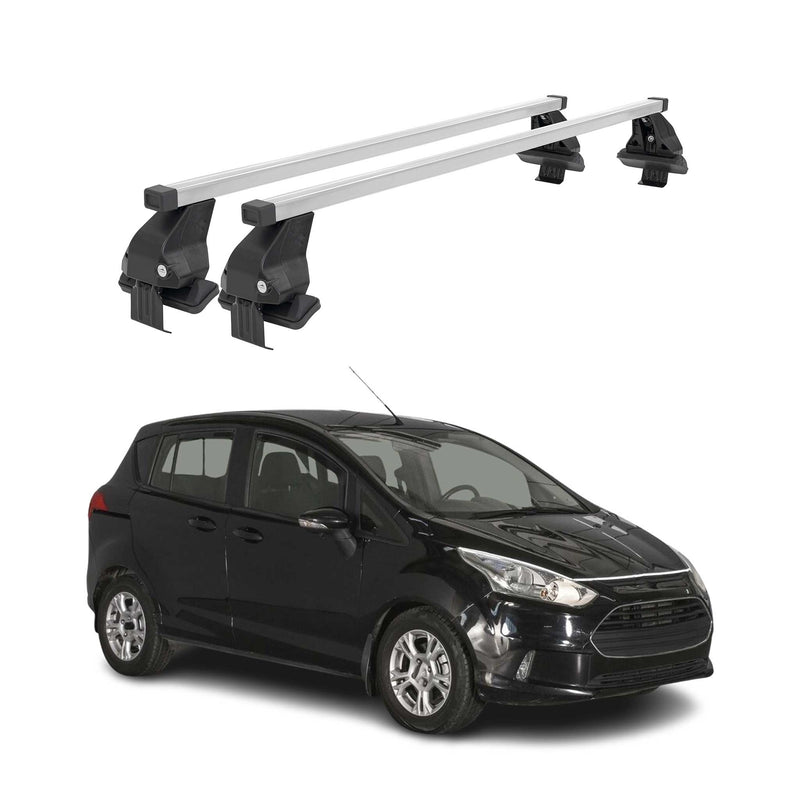 Barres de toit transversales pour Ford B-Max 2012-2017 Acier Gris
