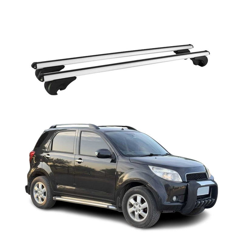 Barres de toit Transversales pour Daihatsu Terios 2006-2013 Aluminium Argent