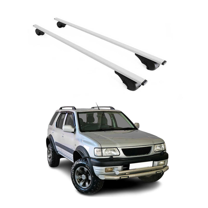 Barres de toit Transversales pour Opel Frontera 1998-2004 Fer Argent