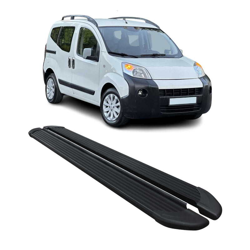 Marchepieds Latéraux pédale pour Citroen Nemo 2008-2021 Noir Aluminium 2Pcs