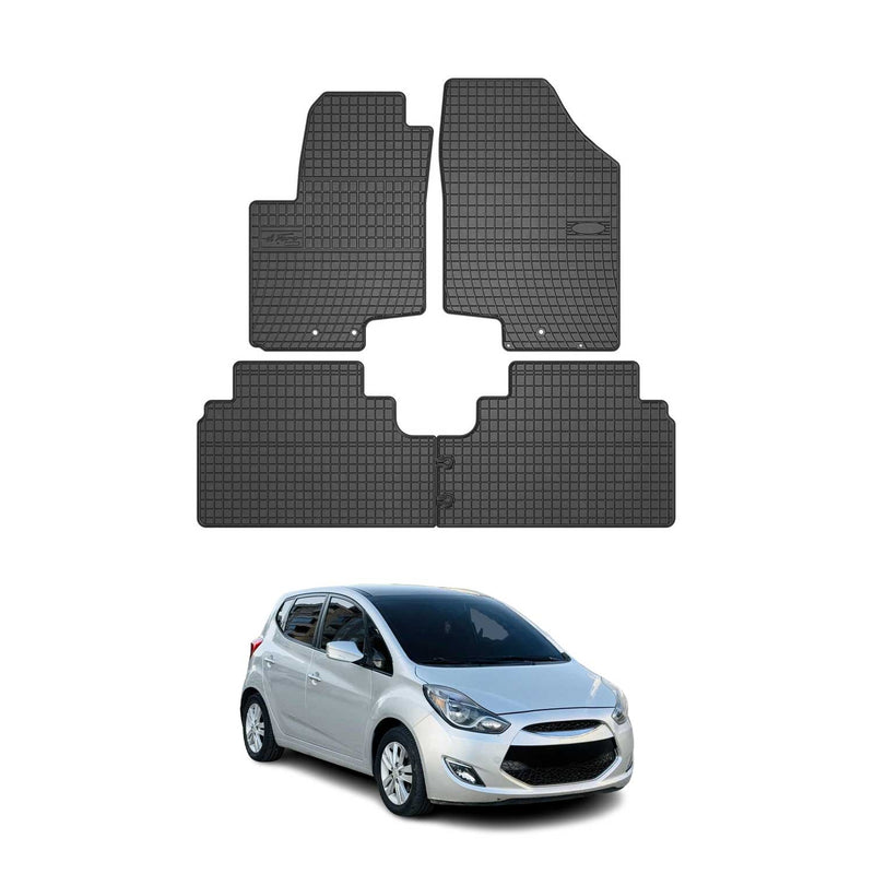 Tapis de Sol pour Hyundai ix20 2010-2019 Caoutchouc Noir