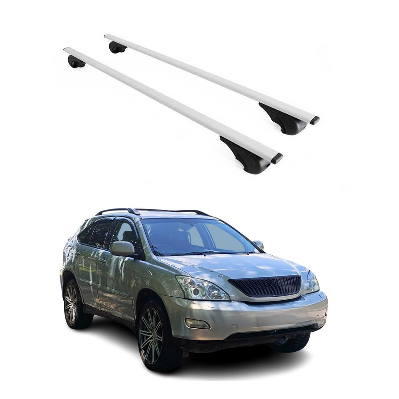 Barres de toit Transversales pour Lexus RX 300 400 2003-2009 Fer Argent