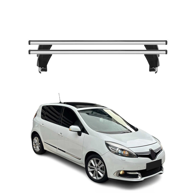 Barres de toit Transversales pour Renault Grand Scenic III 2013-2016 Gris 2x