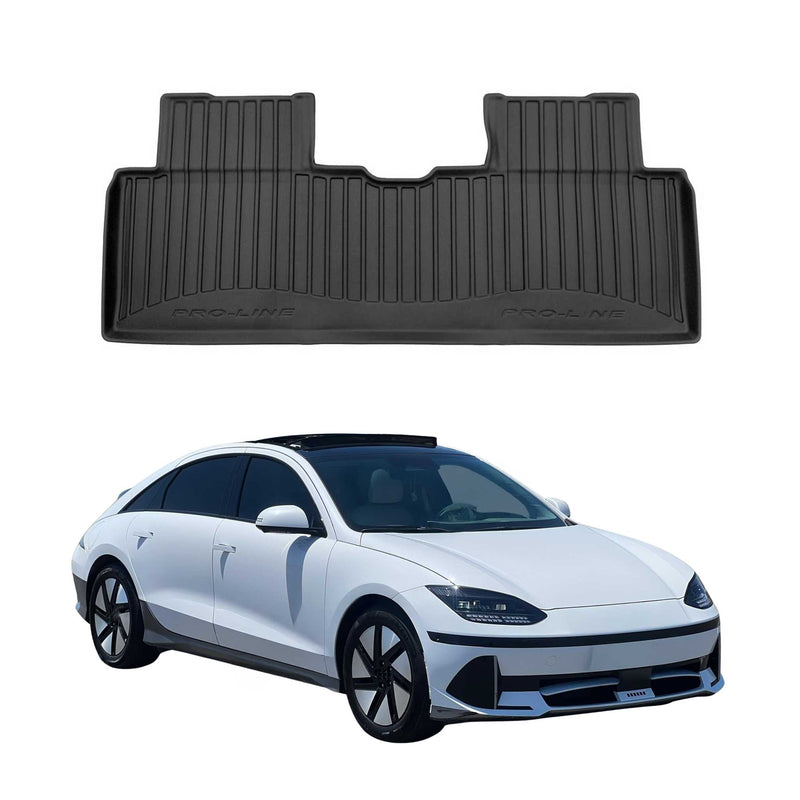 OMAC Tapis de sol sur mesure noir pour Hyndai Ioniq 6 2022-2025 3 pièces en TPE