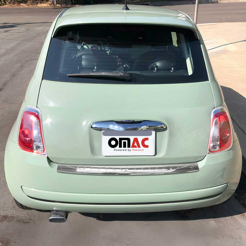 Protection Seuil De Pare-Chocs Arriére pour Fiat 500 500C 2007-2024 Acier Inox