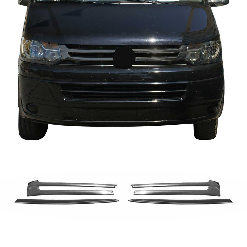 Moulure de Grille de Calandre pour VW Transporter T5 2009-2015Acier Chromé 4Pcs