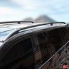 Barres de toit longitudinales pour Fiat Doblo 2000-2010 Aluminium Noir 2Pcs