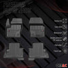 OMAC Tapis de sol en caoutchouc pour Ford Kuga 2013-2024 Noir Premium