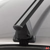 Menabo Barres de toit Transversales pour Nissan New Micra 2014-2020 Alu Noir TUV