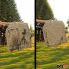 Tapis de sol pour Kia Carnival antidérapants en caoutchouc Beige 5 Pcs