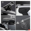 Barres de toit Transversales pour Peugeot 206 1998-2012 Aluminium Argent