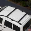 Kit Barres de toit pour Renault Trafic Opel Vivaro 2001-2014 Alu Noir L1 Court