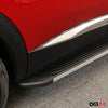 Marchepieds Latéraux pour Nissan Terrano 2012-2020 Aluminium Gris Noir 2Pcs