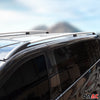 Barres de toit longitudinales pour VW Caddy 2015-2020 L1 Aluminium Gris