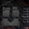 OMAC Tapis de sol en caoutchouc pour Audi Q4 e-tron 2021-2024 Noir Premium
