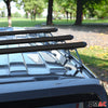 Barres de toit transversales pour Fiat Doblo 2010-2021 Aluminium Noir 3x
