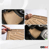 Tapis de sol pour Dacia Spring antidérapants en caoutchouc Beige 5 Pcs