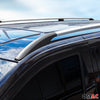Barres de toit longitudinales pour VW Caddy 2015-2020 L1 Aluminium Gris