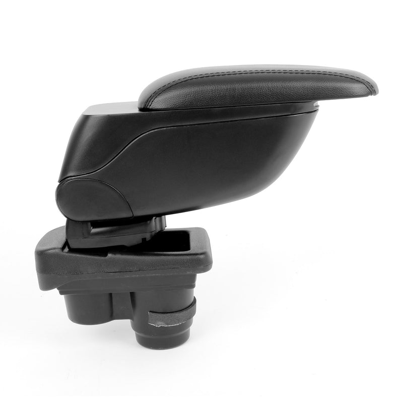 Accoudoir central Pour Peugeot 2008 2020-2025 Simili-cuir Noir Coulissant