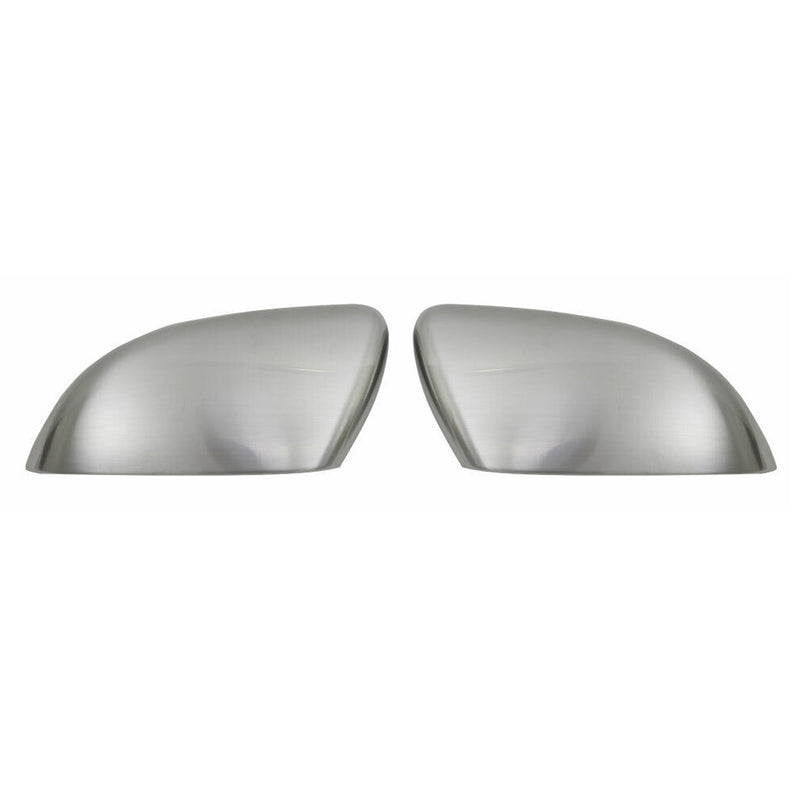 Coques de Rétroviseurs pour VW Golf VI 2008-2012 Acier Inoxy Chromé Argent