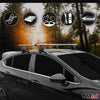 Menabo Barres de toit Transversales pour Ford Fusion II SD 2013-2020 Alu Gris