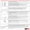 Baguette protection Latérale de porte pour Kia Carens 2013-2021 inox Chromé