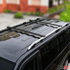 Barres de toit transversales pour Renault Kangoo 2008-2021 Noir Aluminium