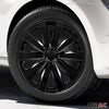 Jeu Enjoliveurs de Roue pour Opel Corsa 16 Pouces 4 Piéces Noir