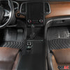 Tapis de Sol Antidérapants pour VW Scirocco en Caoutchouc Noir 4 Pcs