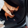OMAC Tapis de sol en caoutchouc pour BMW X3 F25 2010-2017 Noir Premium