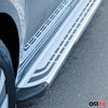 Marchepieds Latéraux pour Hyundai Santa Fe 2000-2006 Aluminium Gris Noir 2Pcs