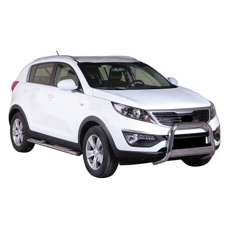 Marchepieds Latéraux pour Kia Sportage 2010-2015 Acier Inoxy Argent