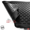Tapis de sol pour Citroen Jumper 2006-2024 3D Noir 2x 1ère rangée caoutchouc TPE