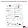 Déflecteurs De Vent Pluie D'air pour Hyundai Kona 2018-2024 Acrylique 4 Pcs