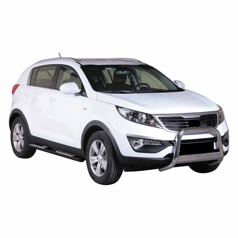 Marchepieds Latéraux pour Kia Sportage 2010-2015 Acier Inoxydable Noir
