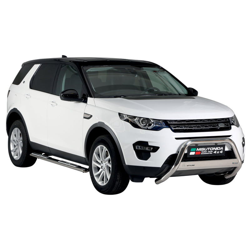 Marchepieds Latéraux pour Land Rover Discovery Sport 2014-2018 Acier Inox Argent