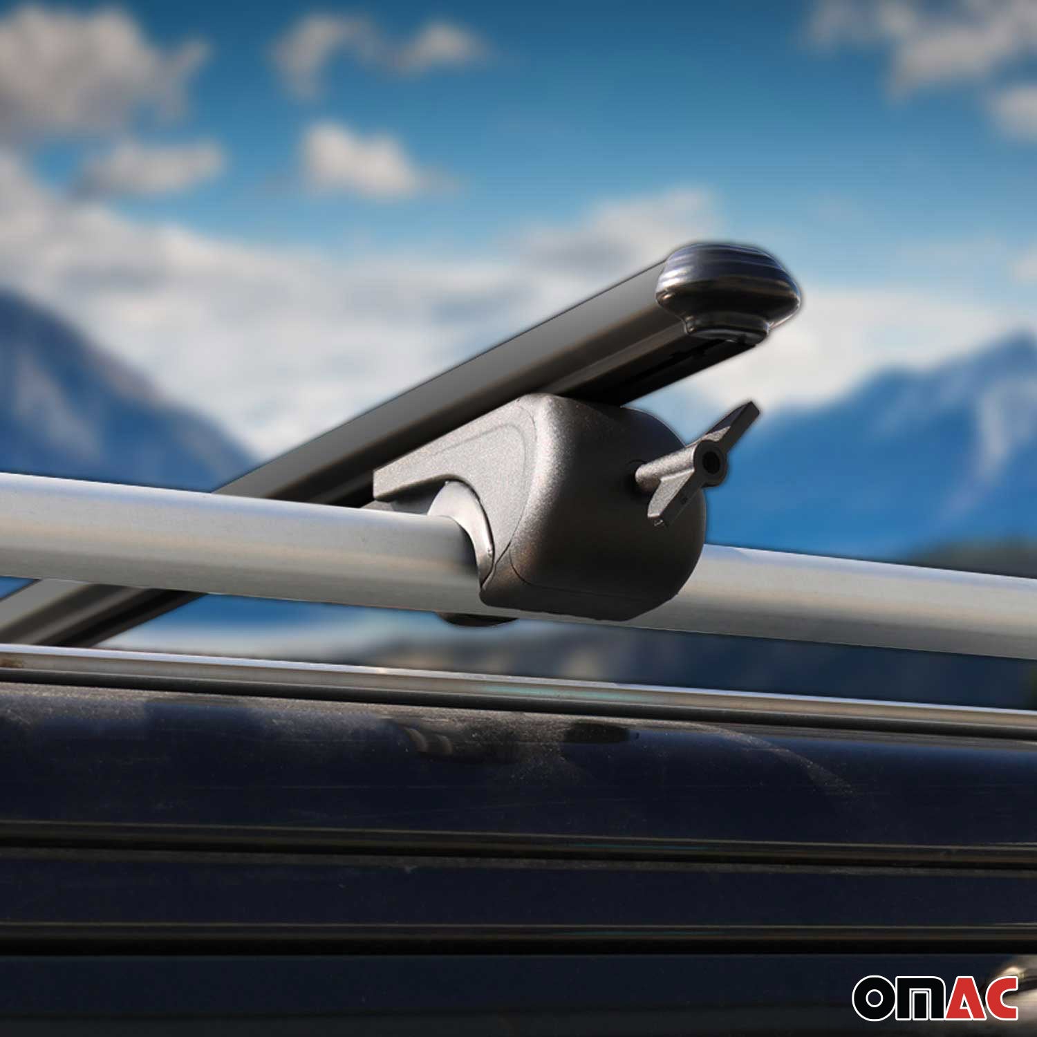 Barres de toit Transversales pour Kia Joice Break 1999-2003 Aluminium Noir 2Pcs