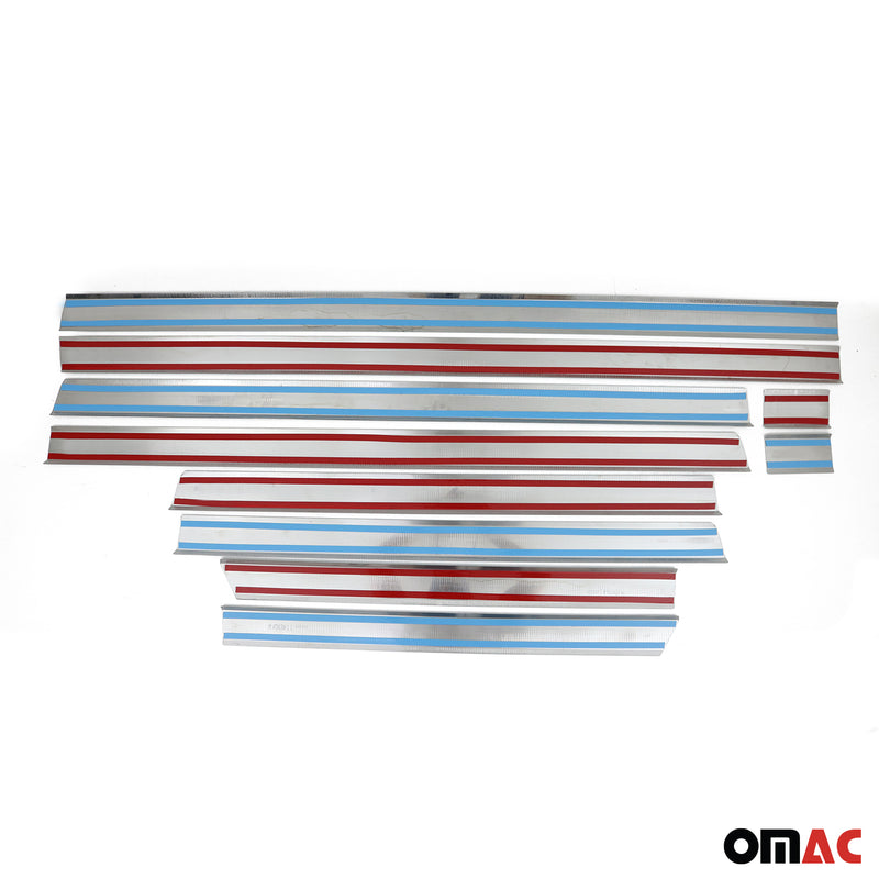 Baguette protection Latérale de porte pour VW Crafter 2006-2017 L4 inox Chromé