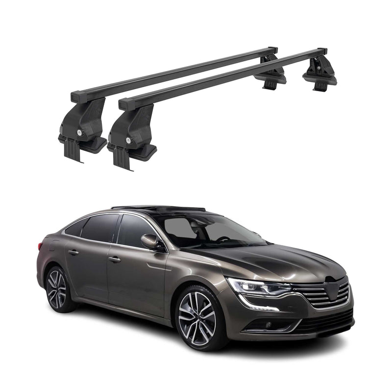 Barres Transversales Menabo pour Renault Talisman 2015-2024 Noir